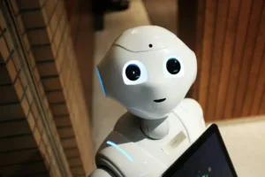 AI robot with a computer