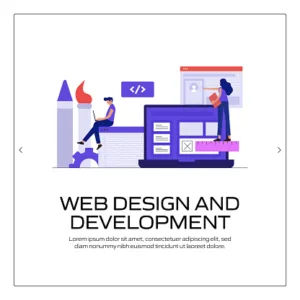 Web Design and Development Concept Vector Illustration for Website Banner, Advertisement and Marketing Material, Online Advertising, Business Presentation etc.-img