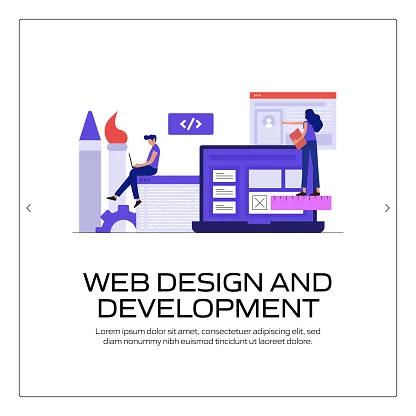 Web Design and Development Concept Vector Illustration for Website Banner, Advertisement and Marketing Material, Online Advertising, Business Presentation etc.-img